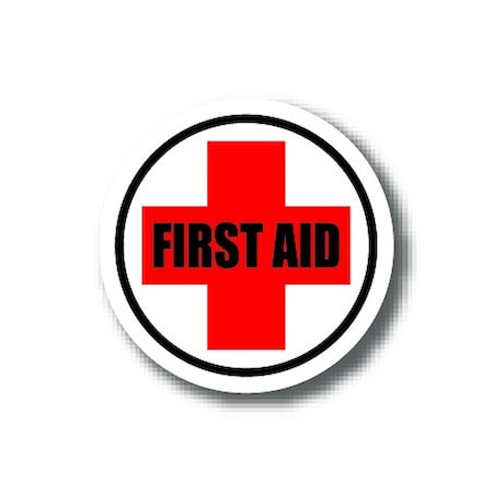 Ergomat 16in CIRCLE SIGNS - FIRST AID Cross DSV-SIGN 256 #3086 -UEN